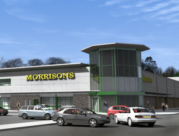 Proposed design for Morrisons St Austell by ALA Architects